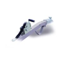 Demco Manual Winch, 1400 lb Rating, 15-Foot Nylon Line, Silver