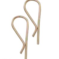 RV Designer Sway Control Hitch Pin Clip, 5/8 Inch, Gold, Set of 2