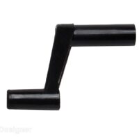 RV Designer Roof Vent Crank Handle, Black, 1-3/8 Inch