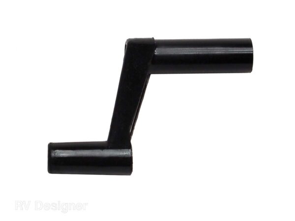 RV Designer Roof Vent Crank Handle, Black, 1-3/8 Inch