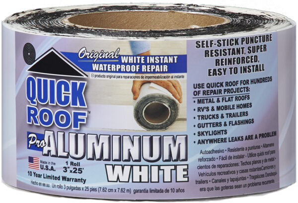 CoFair Aluminum Foil Tape Roll, White, 25 Feet