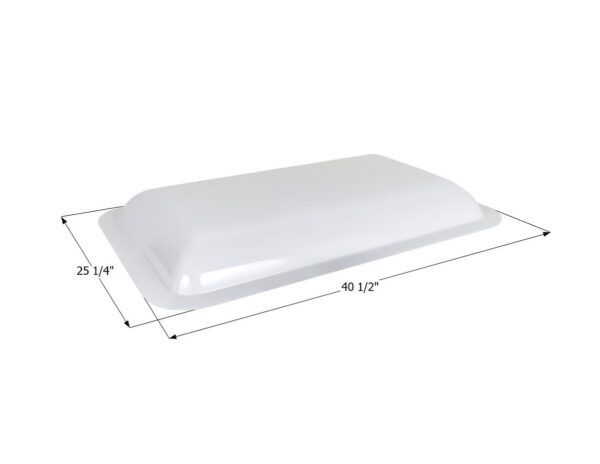 Icon Skylight, White, Rectangular, Bubble Dome, 40.5" x 25.25" Flange, Polycarbonate