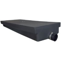 Icon 30 Gallon Black ABS Waste Holding Tank, Flange Mount