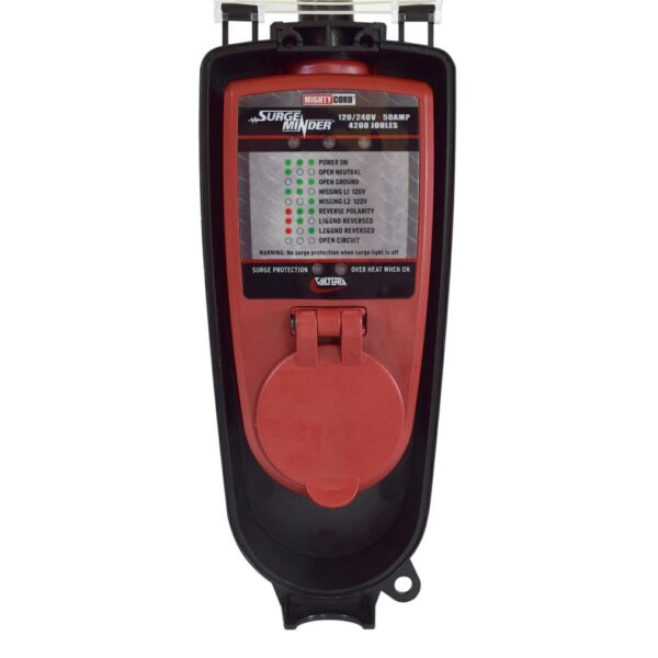 Valterra 50 Amp 4-Prong RV Surge Protector with Fault Detection