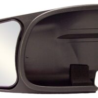 CIPA Exterior Towing Mirror, Slide-On, Manual, 4-1/2" x 5-3/4", Black, Set of 2