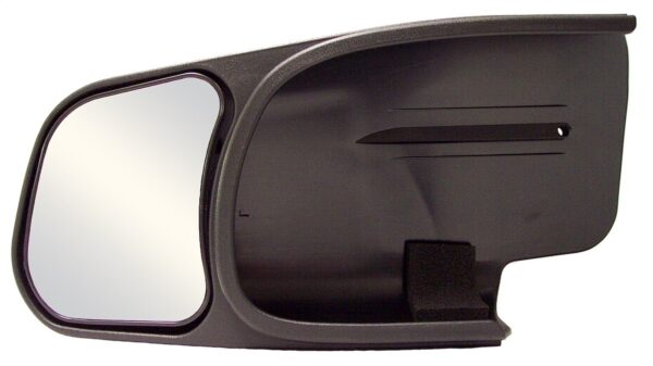 CIPA Exterior Towing Mirror, Slide-On, Manual, 4-1/2" x 5-3/4", Black, Set of 2