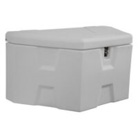 Buyers Products Poly Trailer Tongue Tool Box, White, 7 cu ft