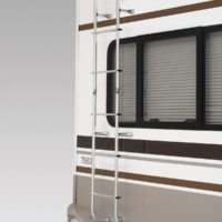 Surco Products RV Ladder, 96 inch Height, 6 Steps, Aluminum, Silver