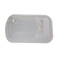 Arcon LED Dome Light, 11" x 4-3/4", Soft White, White Plastic Lens