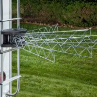 Stromberg Carlson Clothes Line, 35 Inch, Six Arms, Silver