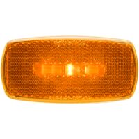 Optronics LED Clearance Light, Amber, Oval, 4x2 Inch
