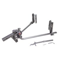 Husky Towing Center Line FS Weight Distribution Hitch, 6000 lbs GTW, 600 lbs Tongue Weight, Gray