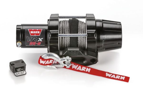WARN VRX 25 2500 lb Winch, Synthetic, Wired, Black