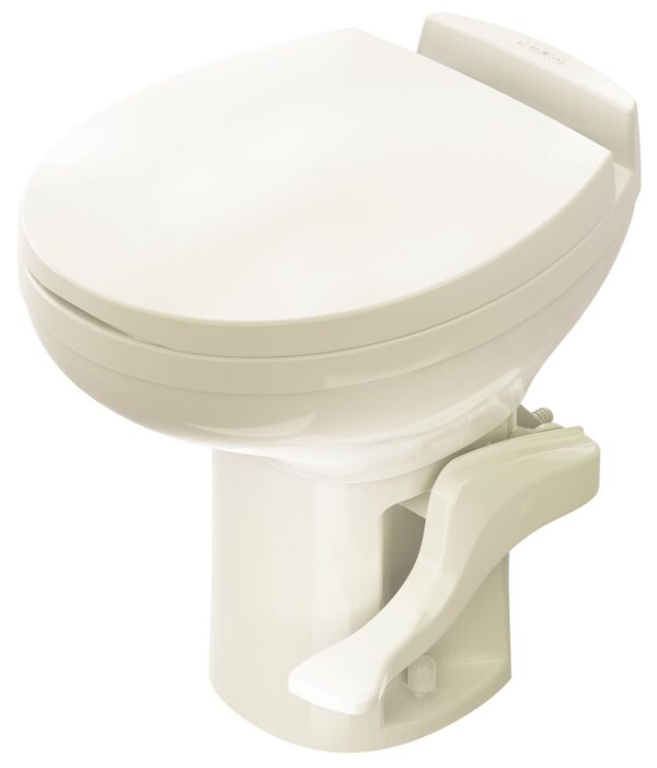 Norcold Aqua Magic Residence Permanent RV Toilet, Bone, 18 in Seat Height