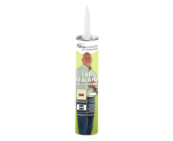 Dicor Self-Leveling Lap Sealant, Tan, 10 oz.