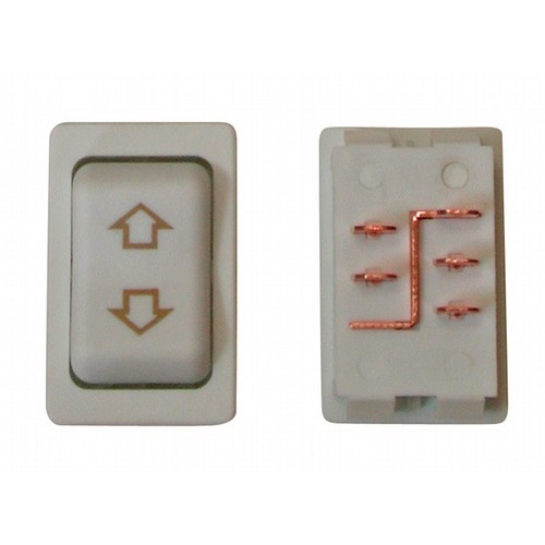 Valterra 5-Pin Slide Out Switch, 12V/40A, White