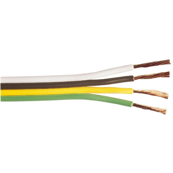 East Penn 4-Conductor Trailer Wire, 16-Gauge Stranded Copper, 500-Foot Roll