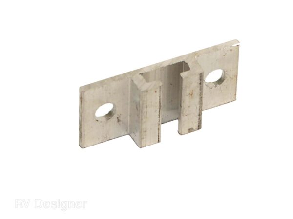 RV Designer U-Shaped Ceiling Bracket for I-Beam Curtain Track, Steel, Set of 2
