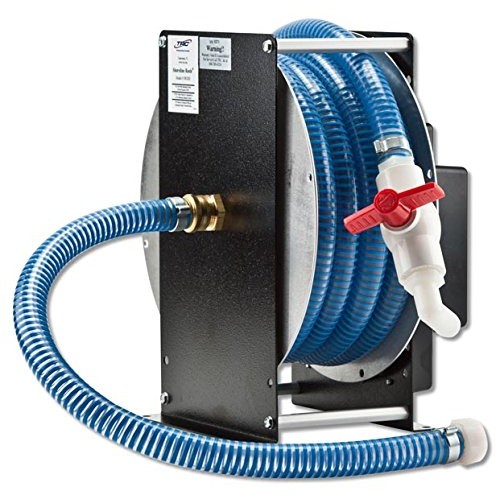 Southwire 12V/24V Electric Hose Reel, Black, 20 Feet