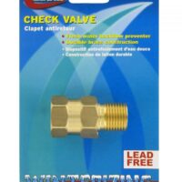 Valterra Fresh Water Check Valve, 1/2 Inch, Lead-Free Brass
