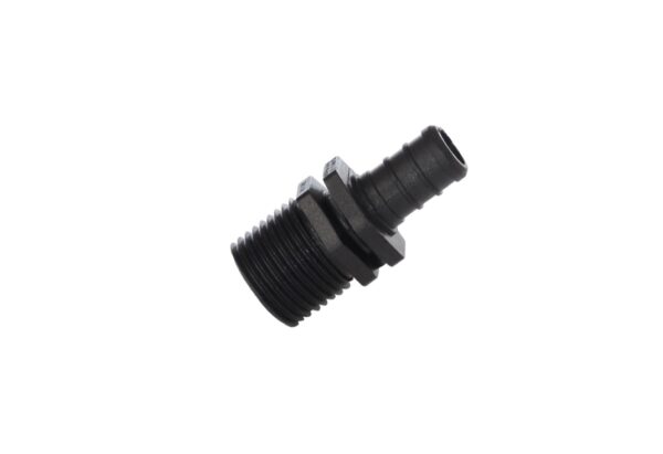 Elkhart Supply Fresh Water Adapter, 1/2 Inch Hose Barb to NPT Male, Black