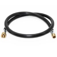 Flame King 3/8" Propane Feed Line Hose, 48 Inch, High Pressure, Male Thread and Female Flare Ends