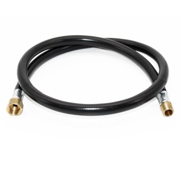 Flame King 3/8" Propane Feed Line Hose, 48 Inch, High Pressure, Male Thread and Female Flare Ends