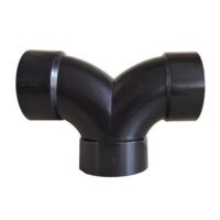 Valterra 3 Inch Double 1/4 Bend, Black