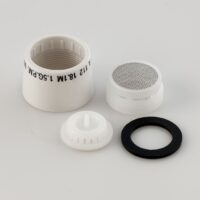 Empire Faucet Aerator, Fixed Spray, White