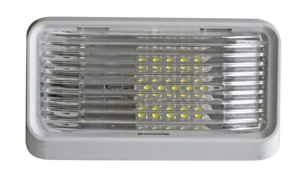 Valterra Rectangular Porch Light, 6 Inch, Incandescent, White, No Switch
