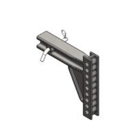 Blue Ox Weight Distribution Hitch Shank, 2-1/2 Inch, 10-1/2 Inch Rise