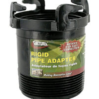 Valterra 3-inch Waste Valve Adapter with Flange, Black