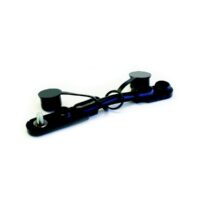 East Penn Starter Cable, 2/0-Gauge, 7-Inch, 3/8-Inch Eyelets, Black Negative