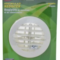 Valterra Heating/Cooling Register White, Round 5-3/8"