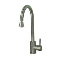 Empire RV Kitchen Faucet, Gooseneck, Brushed Nickel, Lever Handle