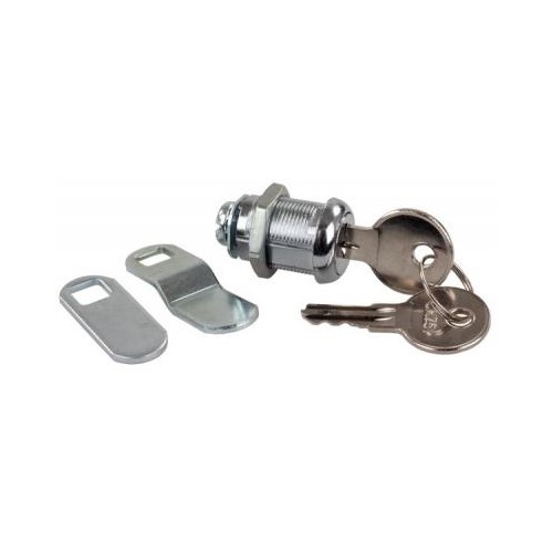JR Products Compartment Lock Cylinder, 7/8 in, Chrome