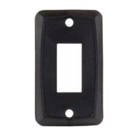 JR Products Type B Faceplate, Single Opening, Black