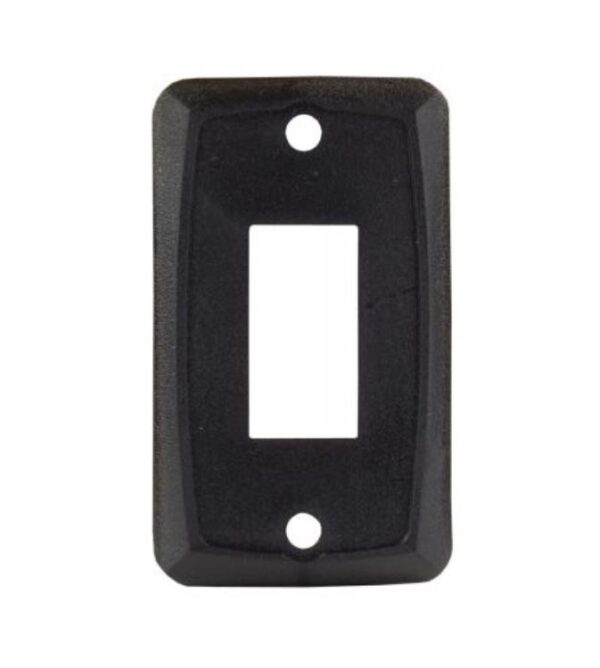 JR Products Type B Faceplate, Single Opening, Black