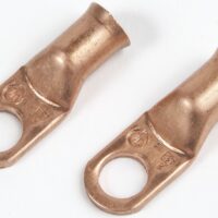 East Penn Battery Cable Eyelet, 2-Gauge, 3/8-Inch Opening, Copper, Set of 2