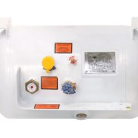 Flame King Permanent Mount Propane Tank, 20.3 Gallon, with Gauge