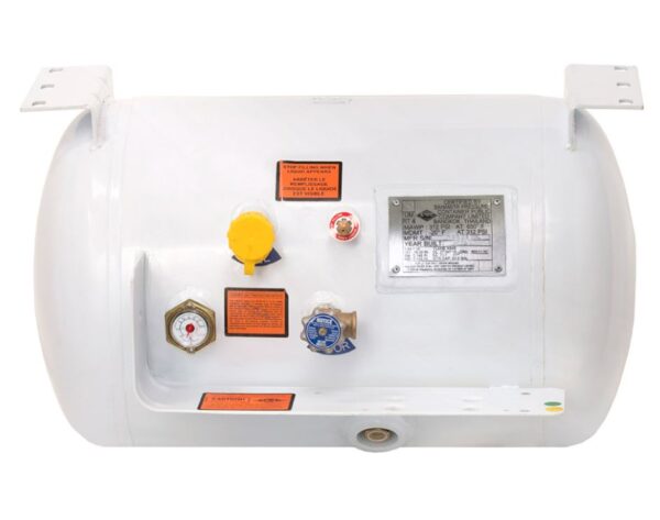 Flame King Permanent Mount Propane Tank, 20.3 Gallon, with Gauge