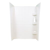 Specialty Recreation 1-Piece Shower Surround, 24" x 38" x 66", White