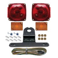 RV Designer Complete Trailer Light Kit, Under 80 Inch Width, with Wiring Harness