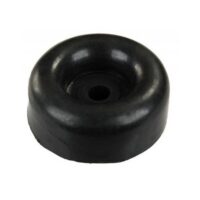JR Products Door Stop Bumper, Industrial Rubber, Black