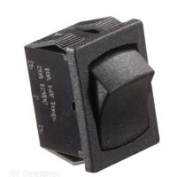 RV Designer 14V 10A Rocker Switch, Black