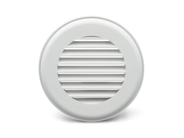 B&B Molders 4-3/4 inch Ceiling Register with Damper, Polar White