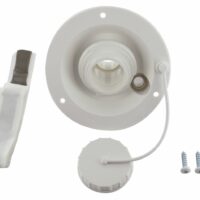 Valterra Gravity Inlet Valve, White, Bayonet Cap, Recessed, with Air Vent