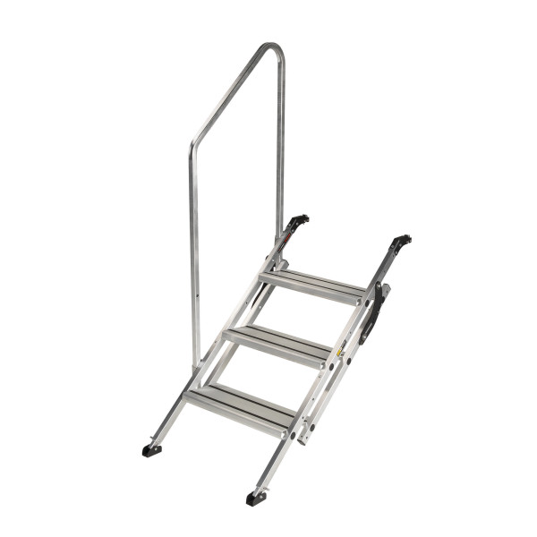 Lippert Victory Entry Step, 3-Step, Silver, 300-lb Capacity