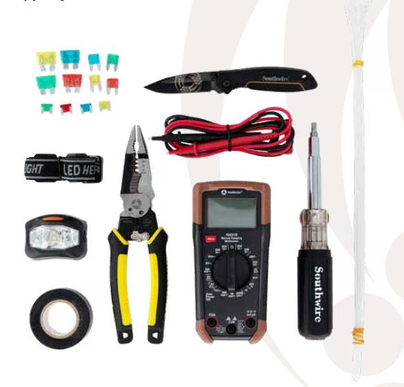 Southwire 8-Piece RV Electrical Tool Kit with Digital Multimeter and Pocket Knife