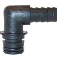 Flojet 1/2 Inch Quick Connect to Hose Barb 90 Degree Elbow, Pack of 2
